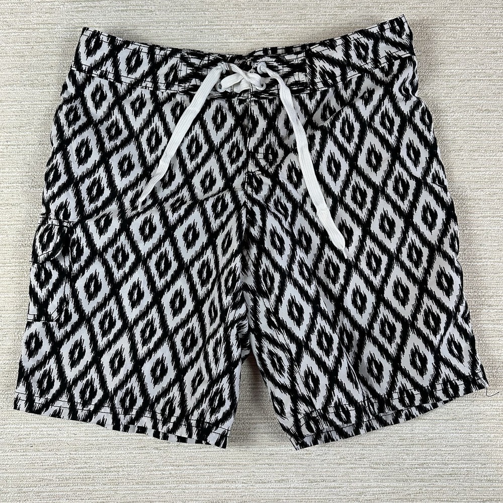 OKANU SURF Women's Swim Utility Board Shorts Size 4 Geometrical Sporty Paddle